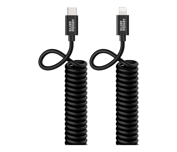 Silver Monkey Kabel sprężynowy USB-C - Lightning MFI 1m - 727053 - zdjęcie